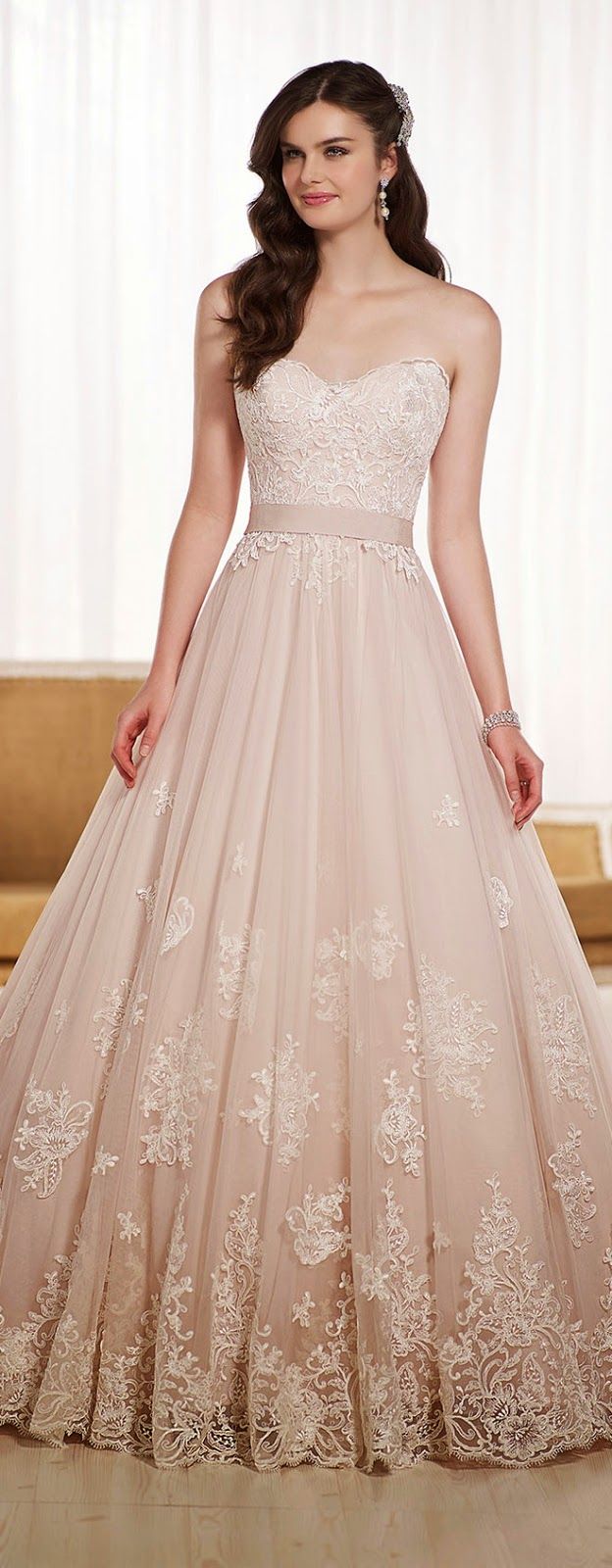 blush colored wedding dresses